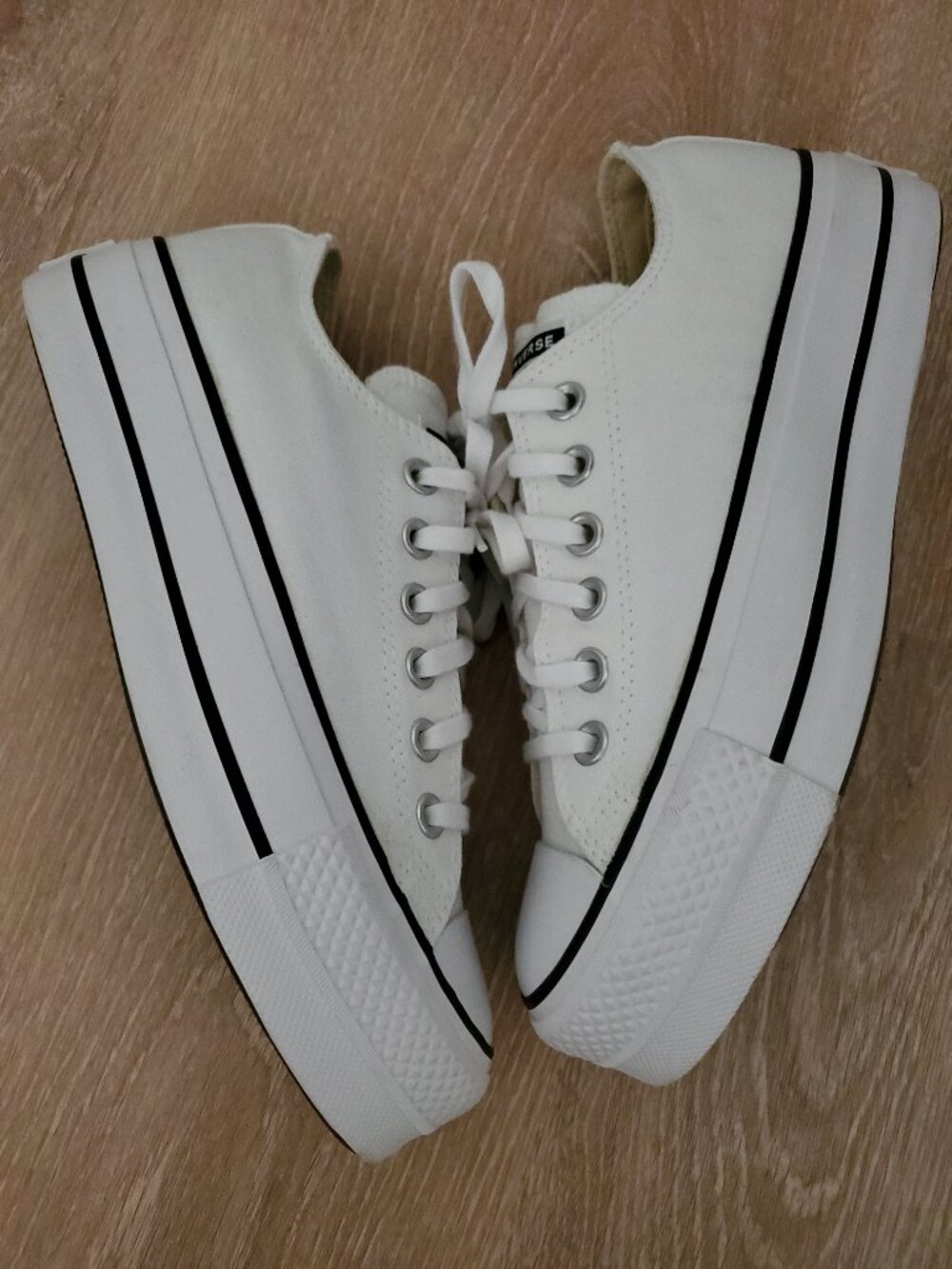 Converse Chuck Taylor All Star Lift Platform Canvas White Women's Shoes Size 7 - Picture 6 of 14